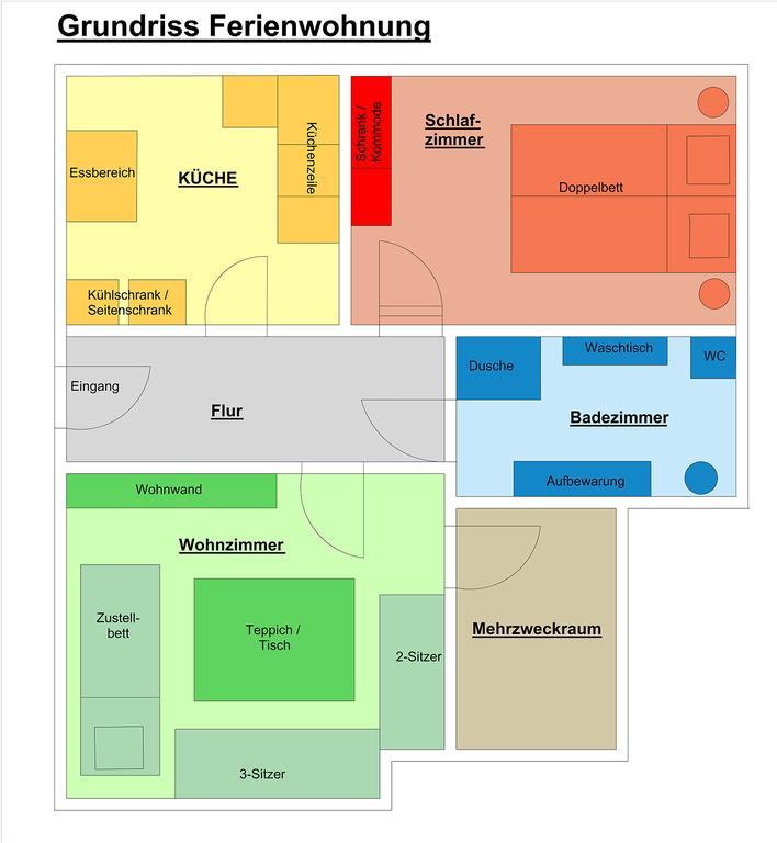 Apartment Schweich-Issel Familie Lentes Neu Renoviert Ruang foto